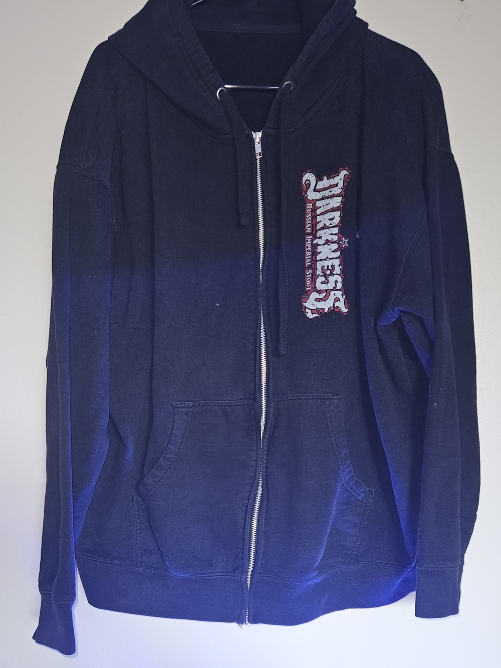 XL Surly Brewing Co Darkness Russian Imperial Stout Black Zip Up Hoodie
